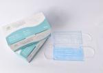Block Coronavirus 3 Ply Disposable Face Mask Aseptic Melt Blown Cloth Blue Mask