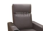 Synthetic Leather Home Theater Recliner Chair With Cup Holder Storage