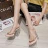 Buy cheap Womens High Heel Sandals In Swede Leather With Rubber Outsole And Sheep Suede Lining from wholesalers
