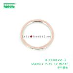 8973814550 8-97381455-0 Pipe To Manifold Gasket For ISUZU NPR NPR66 4HF1