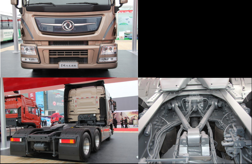 Dongfeng 6X4 480HP Tractor Head Truck With Cummins Engine Emission Euro 4 , EuroV