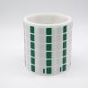Buy cheap 12*23.5-9.5mm 1.5mil Cable lable Green Matte Translucent Water Resistant Vinyl Cable Label from wholesalers