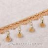 Buy cheap Machine producing OEM wholesale beautiful fabric drapery trimmings beaded pom pom fringes from wholesalers