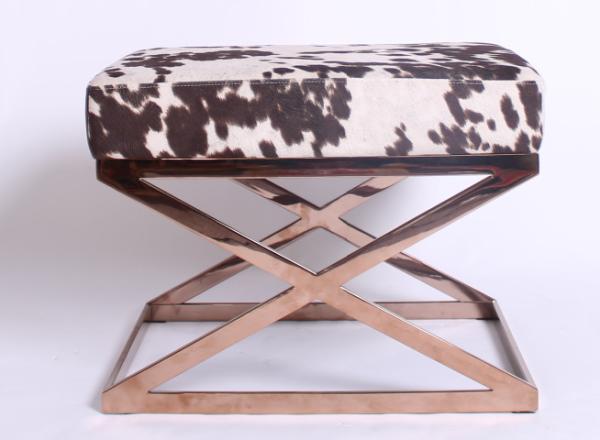 2018 new design metal base upholstery bench/ottoman for hotel &home,metal base