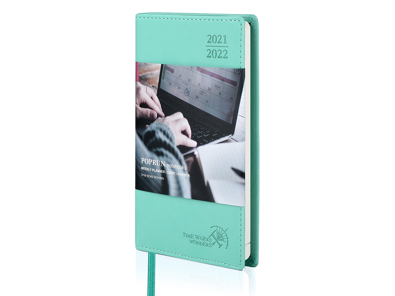 OEM ODM Green Pocket Size Weekly Planner Vertical Layout Inner Pages