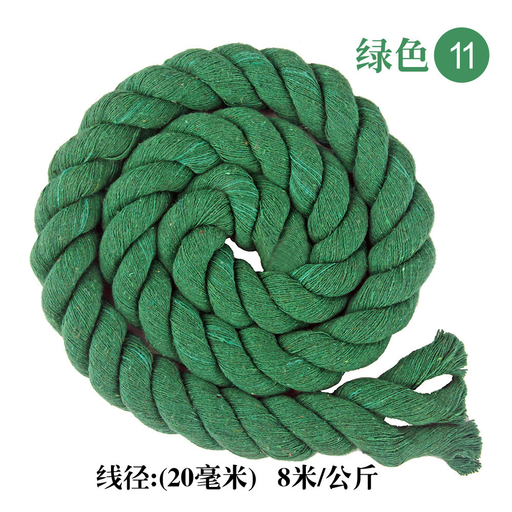DIY Colored Cotton Macrame Cord 20mm Colored Cotton Rope For Crafts