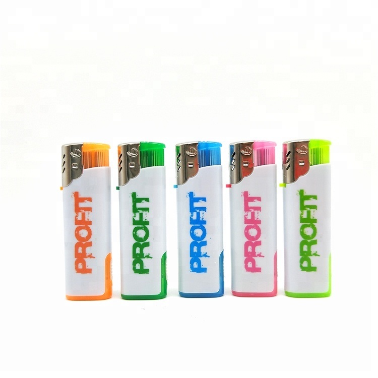 Dongyi LED Lighter F002 Windproof Lighter with Advertising Wholesale Customized Logo Electronic Lighter Wholesale for Refillable High Quality