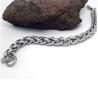 Buy cheap Silver Plated Titanium Stainless Steel Wheat Chain Bracelet (JCE394) from wholesalers