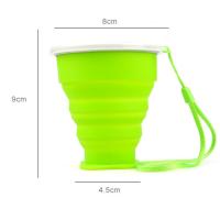 Buy cheap Outdoor Travel Silicone Foldable Cup / Silicone Collapsible Cup With Lid Folding product