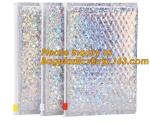 Hot Metallic Colorful Bagease Packaging Zipper Bubble Bag For Cosmetic Packaging