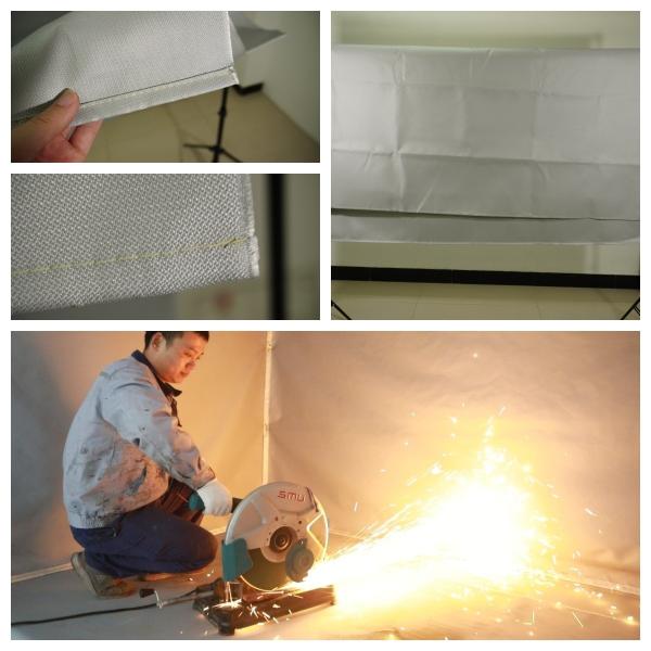 Buy cheap 1.2x1.2m Suntex Coated Fiberglass Fabric Fireproof Test from wholesalers