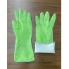 Buy cheap Spray Flocklined M 45g Rubber Kitchen Dish Wash Gloves Green from wholesalers