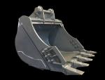 1-5 Ton Excavator Rock Bucket Hardox500 Material Gray Color