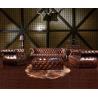 Buy cheap New Style Geninue Brown Leather Chesfield Sofa Couch With Tufted Buttons from wholesalers