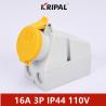 Buy cheap IP44 16A 32A IEC Waterproof Industrial Power Socket Surface Mounted from wholesalers