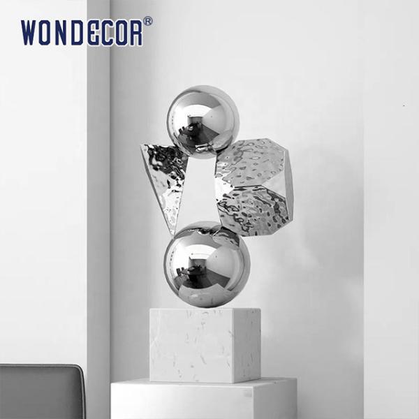 Buy cheap Modern Home Decoration Metal Crafts Stainless Steel Abstract Sculpture from wholesalers