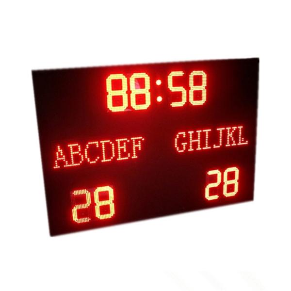 Buy cheap Super Brightness In Red Color LED Football Scoreboard with Electronic Team Name from wholesalers