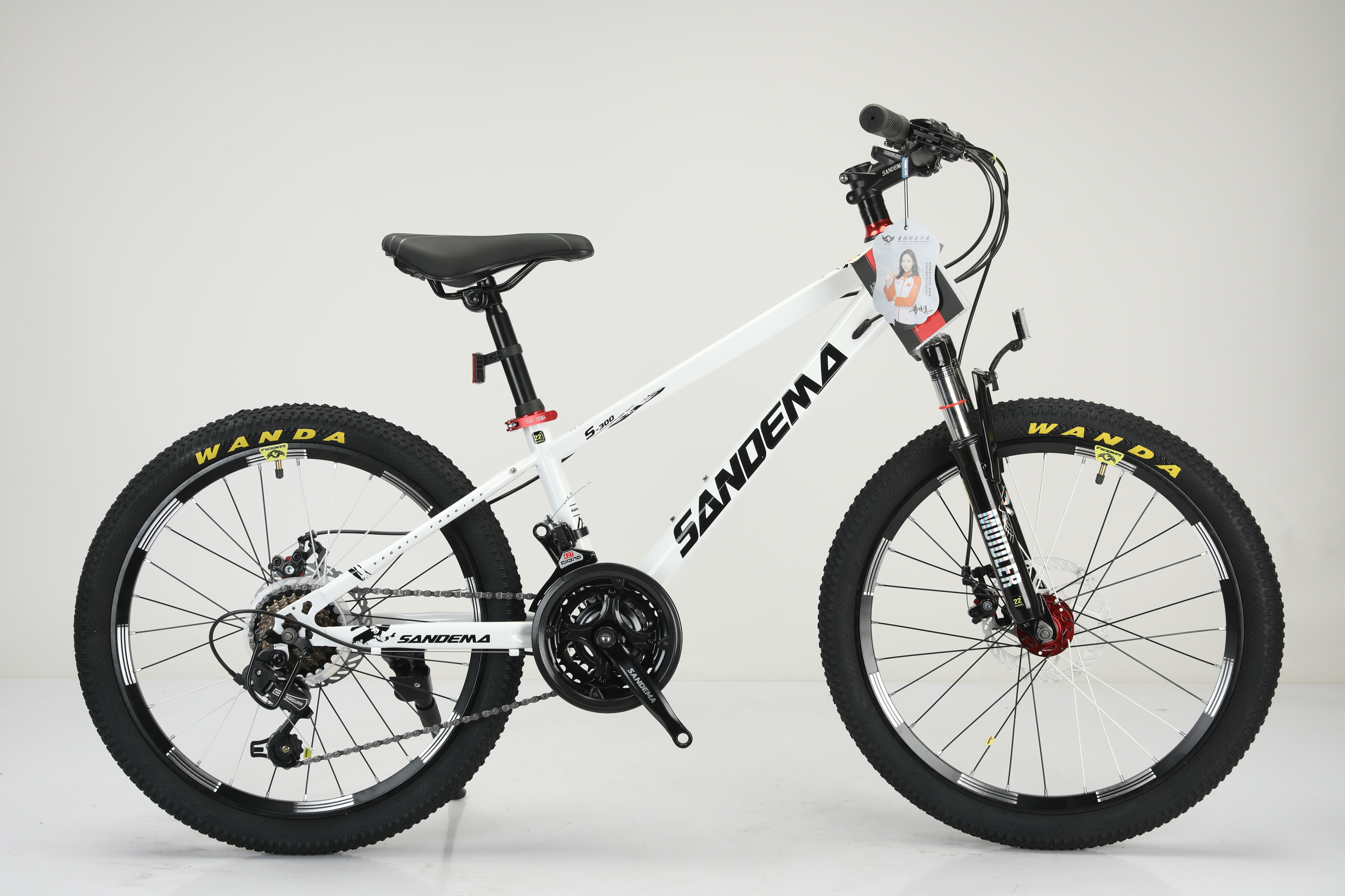 Steel Frame 20 Inch WANDA 20*2.125 Tyre Children Bicycle For Durable 21 Speeds MTB