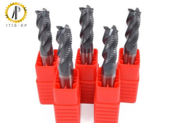 4 Flute Carbide End Mill Cutting Bits With Straight Shank 30°/35°/38°/45°/55°