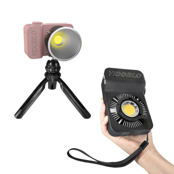 Buy cheap Handheld 100w Cob Video Light With Desktop Stand Dc Power led Photography Accessories 2700k 7500k from wholesalers