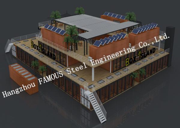 Buy cheap Customised Modular Prefab Container House For Shopping Center Or Coffee Bar from wholesalers