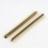 Buy cheap Dual row 2.54mm pitch 90 degree male header 2*40Pin product