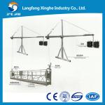 Aluminum temporary window cleaning cradle , suspended rope cradle , zlp haning