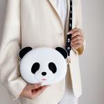Panda Durable Silicone Pencil Case For Kids Crossbody Purse Bag Shoulder Handbag