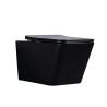 Buy cheap 8cm Residential Compact Wall Hung Toilet Black Flush For 2x4 Wall Square Hotel from wholesalers
