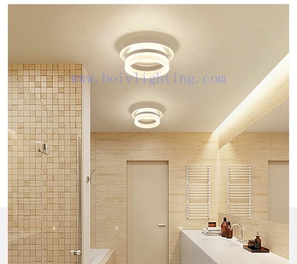 Buy cheap BOIV Simple Ganway Veranda Ceiling Lamp Acrylic White Color 200*200*90MM from wholesalers