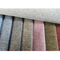 Buy cheap 100% Polyester Upholstery Sofa Fabric Linen Plain Dyed Fabric product