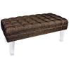 Buy cheap Indoor Ottoman Bench Upholstered Velvet Pink Red Green from wholesalers