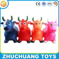 Buy cheap phthalate free pvc music color painting bull cow riding toys for kids product