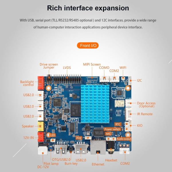 Buy cheap H-A133L Smart HMI Motherboard Up to 5 USB Ports 9~15V wide voltage DC power supply from wholesalers