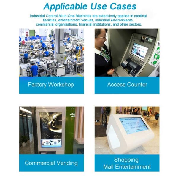 Hot Selling 12.1 Inch High Resolution Capacitive Touch Screen 15 Inch Embedded Industrial Computer with PC LCD Monitor in Stock