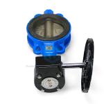 Manual Electric Motorized Valve 2 Inch - 8 Inch Ductile Iron Wafer Butterfly