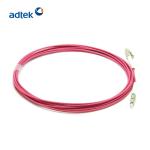 LC LC 50/125um Multimode Fiber Patch Cord OM4 2 Core Fiber Optic Cable