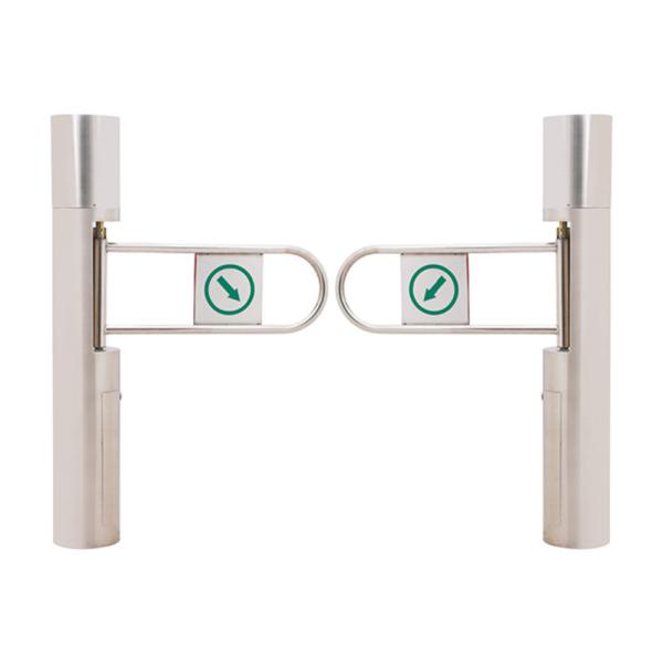 Buy cheap Smart Swing Barrier Turnstile Gate Support Barcode ID / IC Card from wholesalers