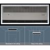 Buy cheap Stainless Steel Ceiling Wind Heated Commercial Air Thermal Curtain With Fan Cooling And Heating from wholesalers