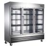Buy cheap 380W / 550W Commercial Vertical Freezer Three Door Environmental friendly from wholesalers