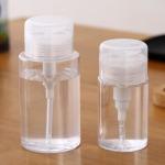 Transparent Leak Proof Make Up Remover Bottle With Pump Dispensing