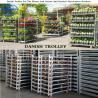 Buy cheap Plywood Danish Flower Trolley Rack Cart Cc Container Easy to install from wholesalers
