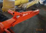 Professional Long Reach Arm Boom For Excavators 6500 Mm Stick Length Yellow