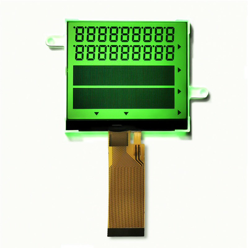 China Green Backlight COG LCD Display Transflective STN Segment + Graphic 24pin FPC on sale