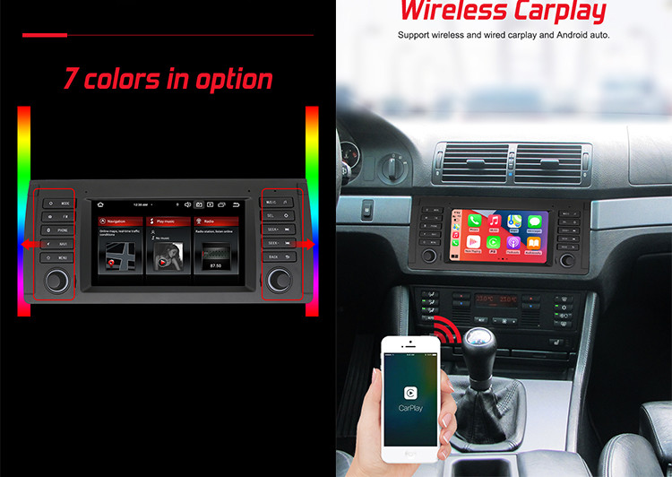 BMW E39 OEM Android Car Audio With Physical Buttons 4G DSP Wireless Carplay