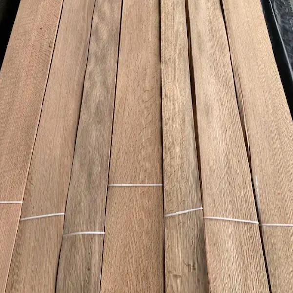 Buy cheap FSC Red Oak Veneer Sheets 0.45mm Phenolic Glue Wood Wall Panels from wholesalers