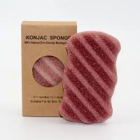Buy cheap Smoky Rose Red Konjac Facial Cleansing Sponge Dead Skin Exfoliator Body Sponge product