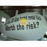 Buy cheap White Inflatable Giant Advertising Balloons blimps with Full digital printing for parties from wholesalers
