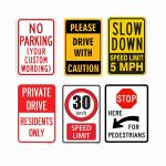 Speed Limit Retro Reflective Signs Stop Traffic Symbol Round shape