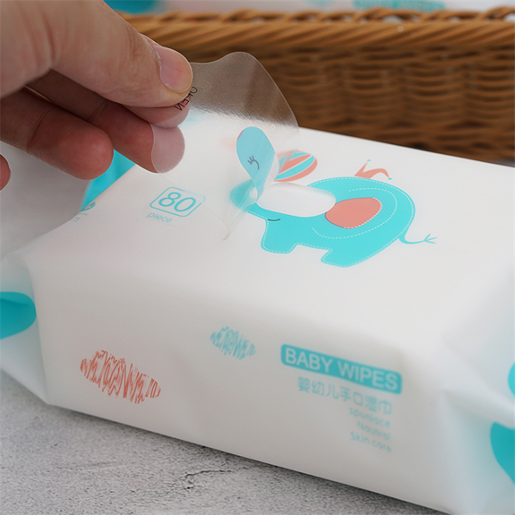 Natural Care Non-woven Baby Wipes with Plastic Lid and Pure Water Organic Bamboo